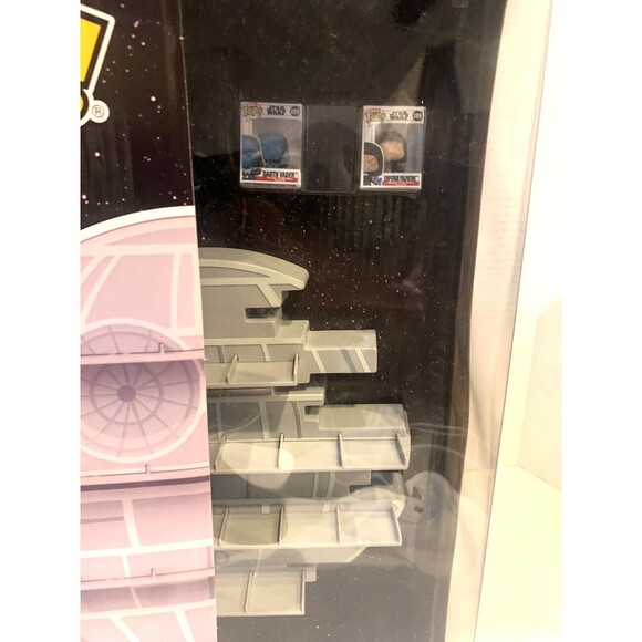 Funko Bitty POP! Display: Star Wars Death Star Emperor Palpatine & Darth Vader - Picture 8 of 10